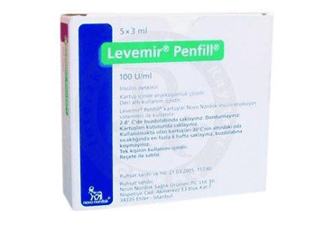 LEVEMIR PENFILL 100U/ML 5X3ML KARTUS ICINDE ENJ. COZ.